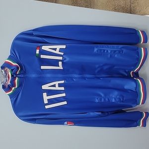 Long sleeve, full zip, authentic Italia zip up